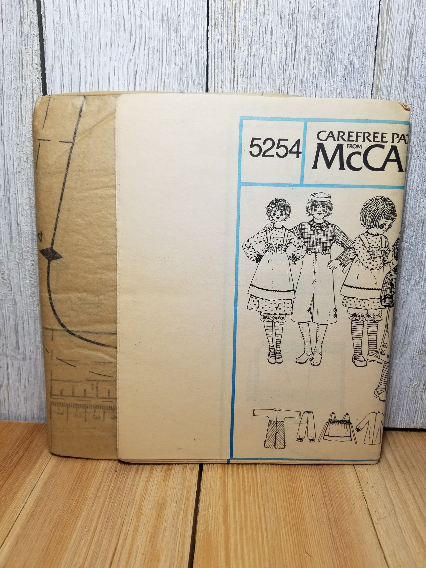 McCall's 5254 Raggedy Ann & Andy Costumes Adult Medium Uncut FF 1976