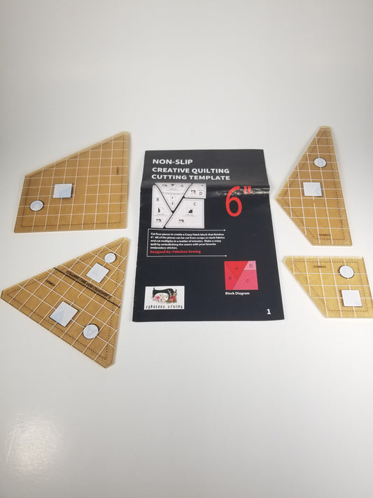 Non-slip Creative Quilting Cutting Template Quilting Ruler Fabulous Sewing