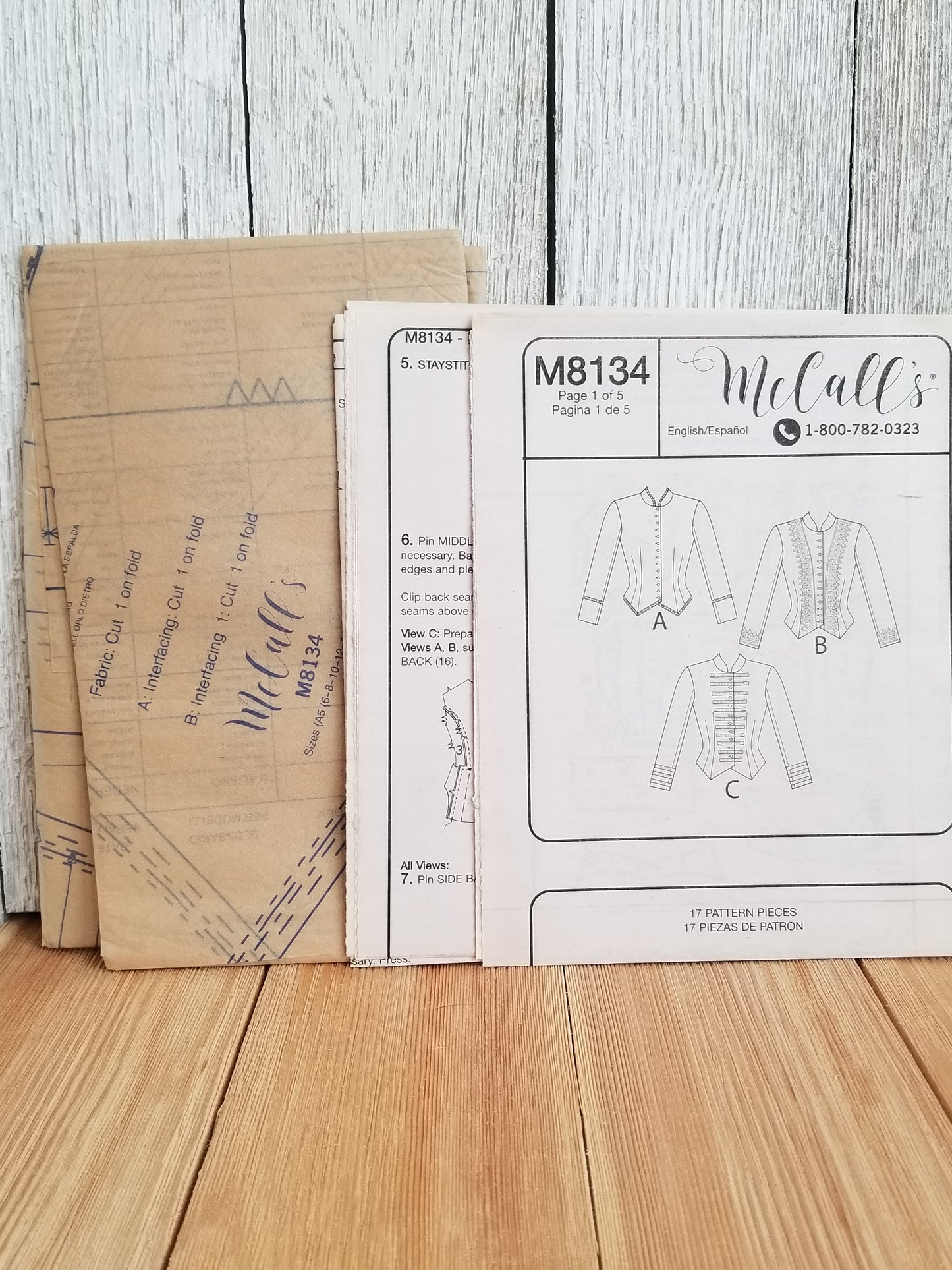 McCalls M8134 Victorian Shirt Close Fitting Button Front Basque Top Costume Halloween Pattern Size 6-14 UNCUT FF