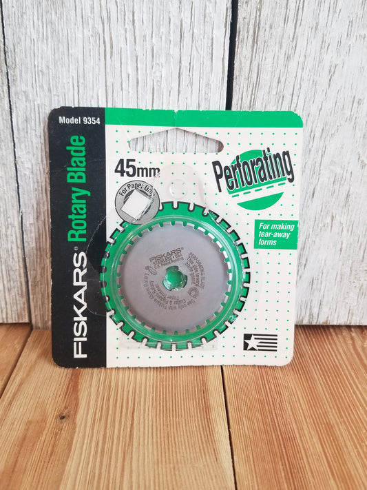 Fiskars Rotary Blade Perforating 45mm Blade Replacement For Making Tearaway Forms