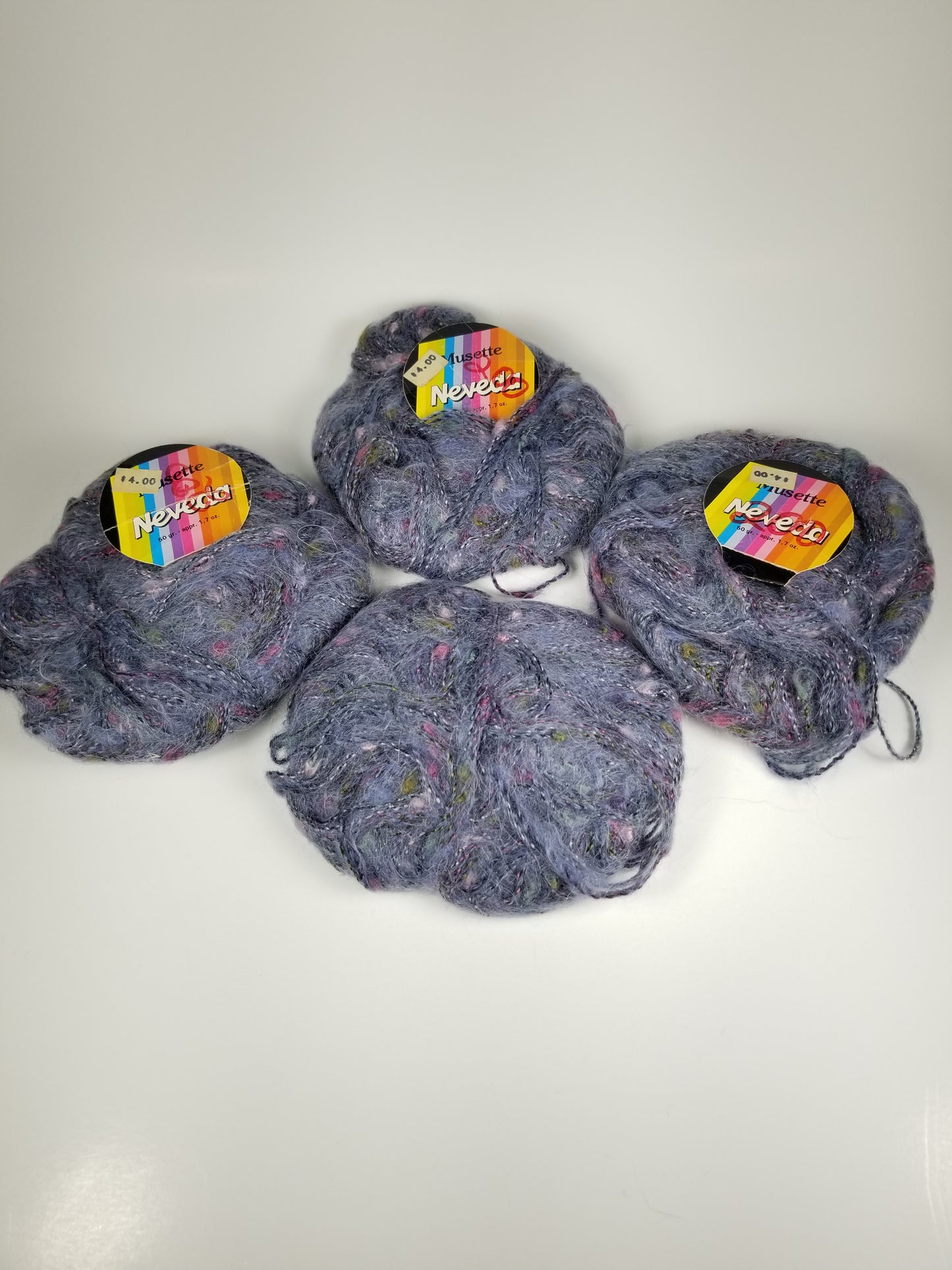 Musette Neveda 8540 8179 4 skein yarn bundle