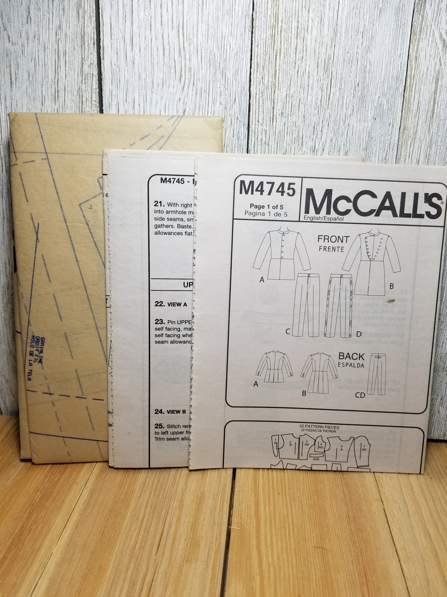 McCall's COSTUMES #M4745 Cosplay XN XM sml-lrg Xlg-XXxl uncut ff sewing pattern