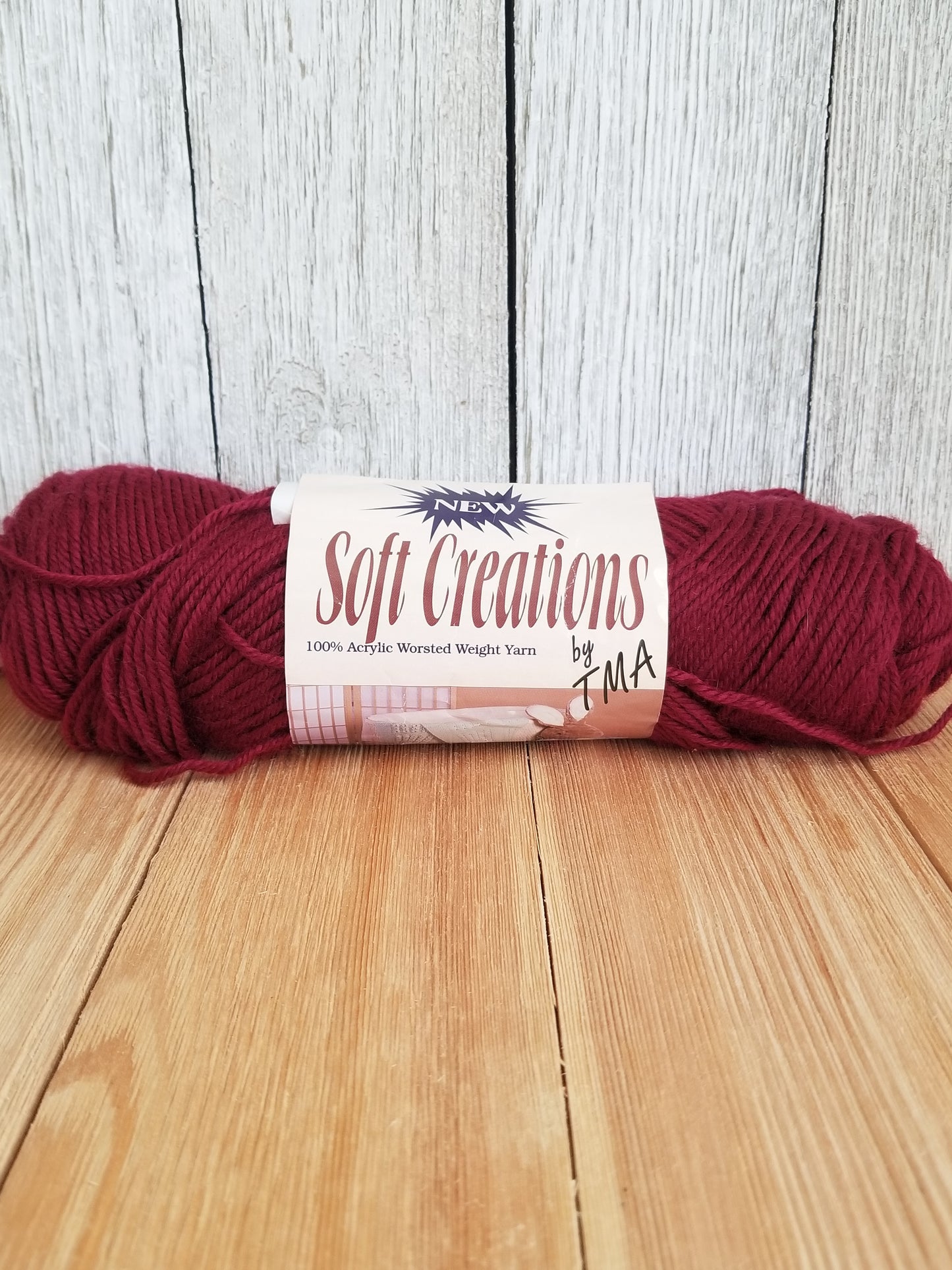 Soft Creations Vintage Acrylic Yarn Sand, Sage, Dk. Sea Green, Wine Choose your Color