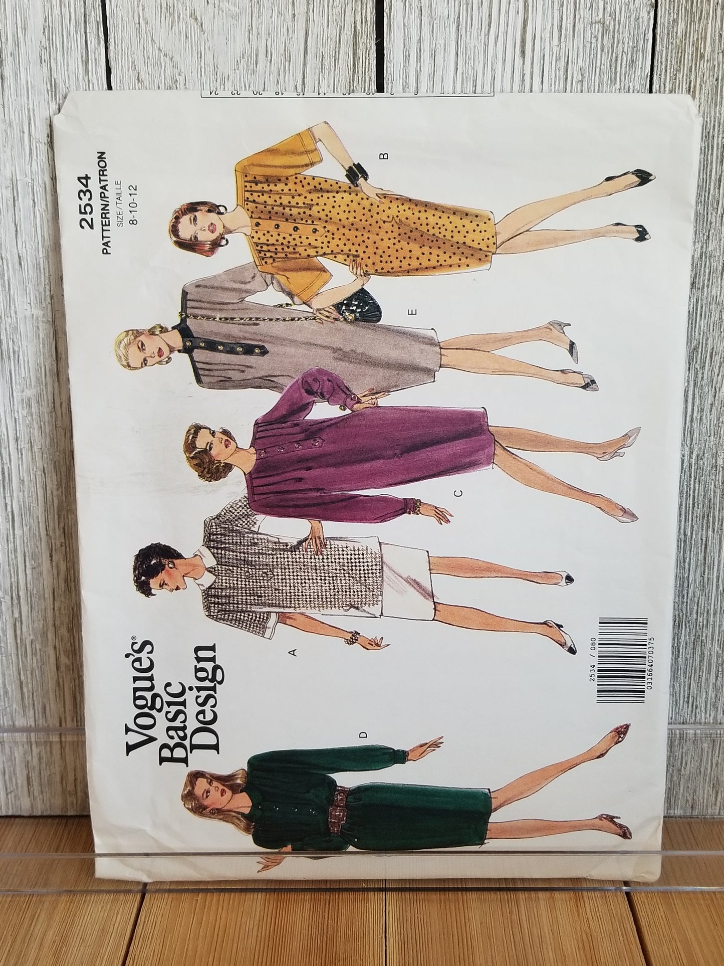 Vogue 2534 Misses Petite Dress Tunic Skirt Sewing Pattern Size 8, 10, 12 Uncut FF