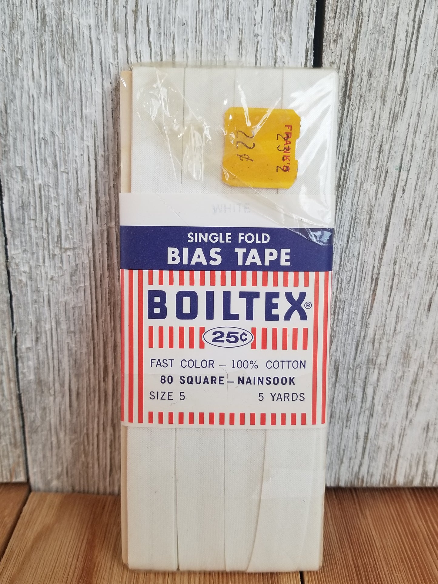 Vintage Single Fold Bias Tape Wright's Boiltex, J&P Coats, Talon, Warren (Pick Your Color)