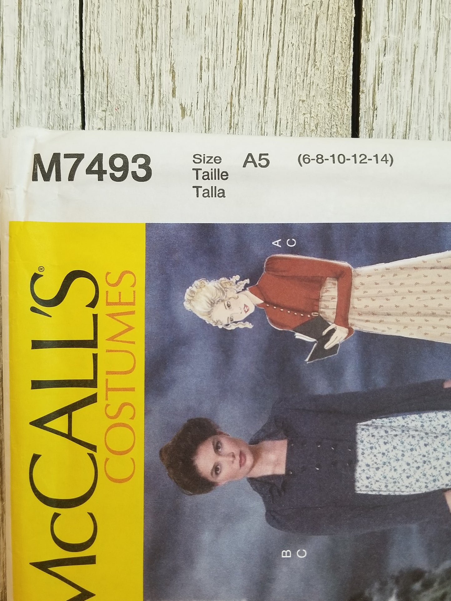 Mccalls M7493 Misses Regency Style Empire Dress Jacket and Coat Costume Halloween Size 6-14 and 14-22 Pattern Uncut FF