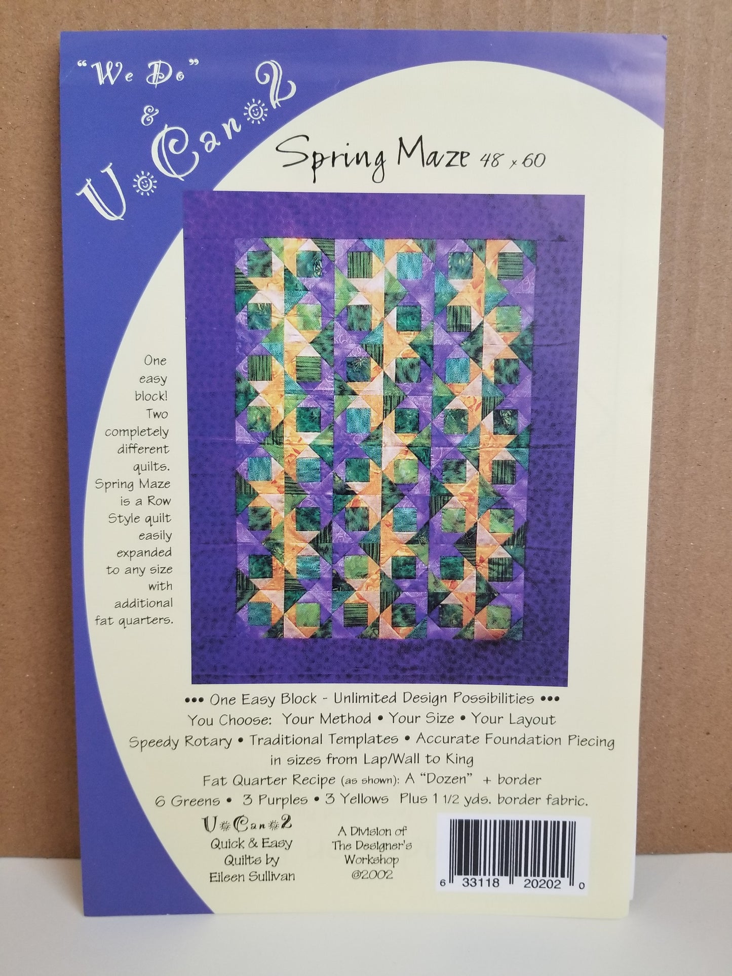 2-in-1 Quilt pattern Autumn Haze Spring Maze Designer's Workshop Halloween