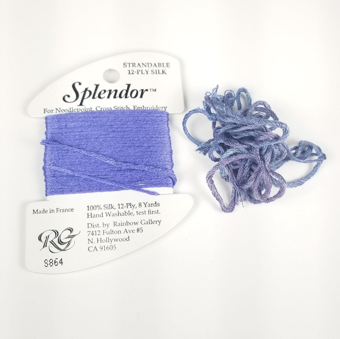 Splendor Needlepoint Silk Embroidery Floss S864 Rainbow Gallery