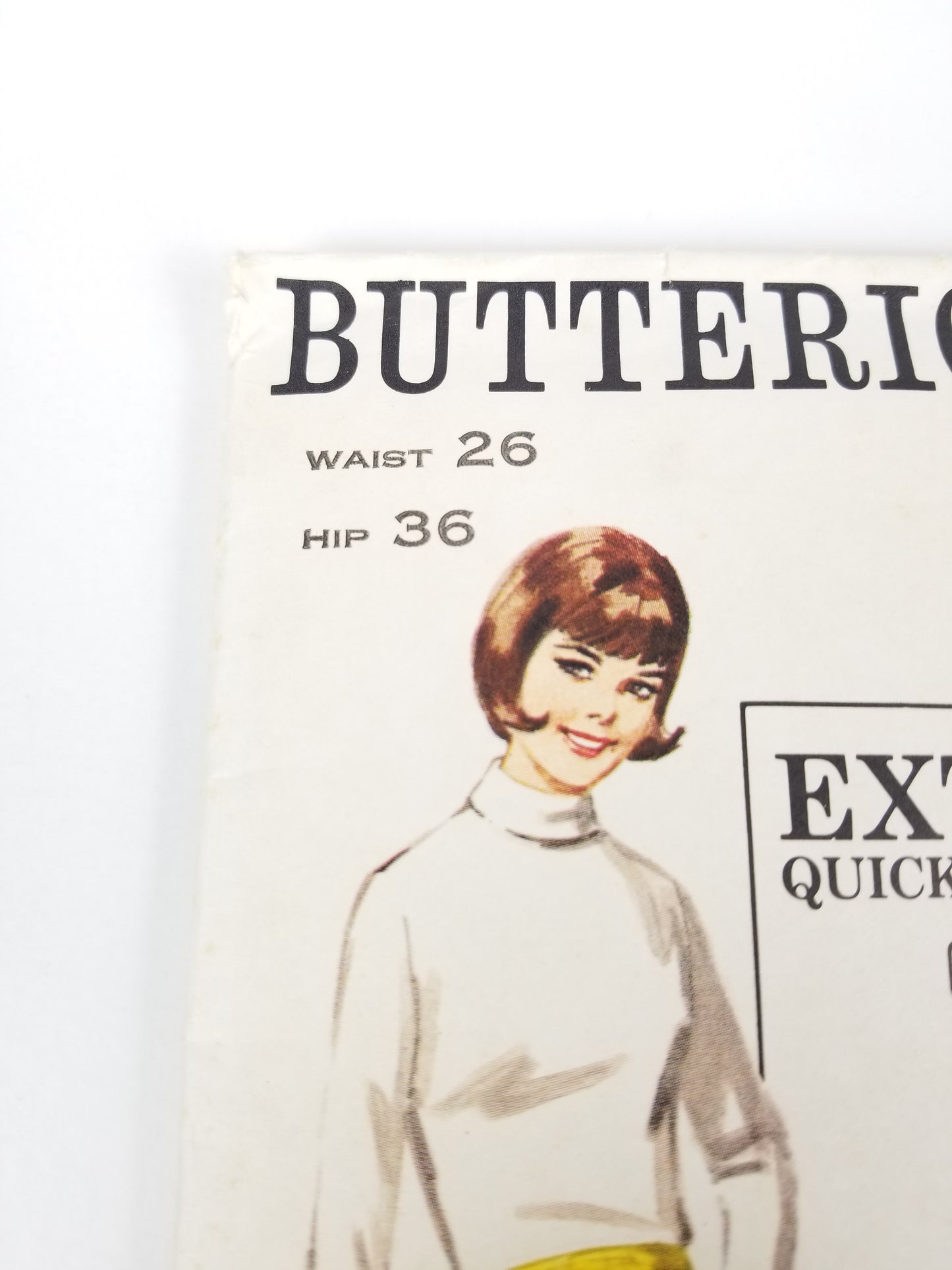1960's Butterick 3258 2 Piece Pencil Skirt Pattern Waist 26 Hip 36 Complete