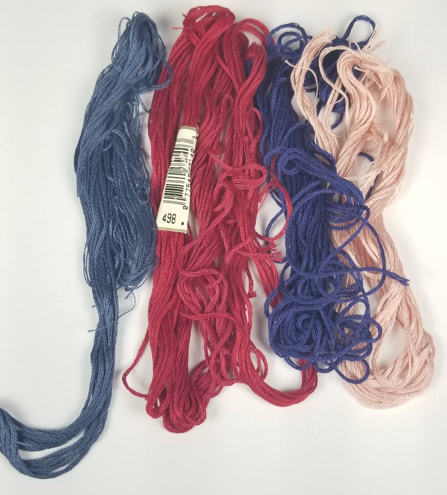 Random embroidery floss four colors