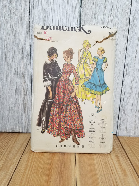 Butterick 5939 Misses Centennial Costume Halloween Size 10 Uncut FF Sewing Pattern