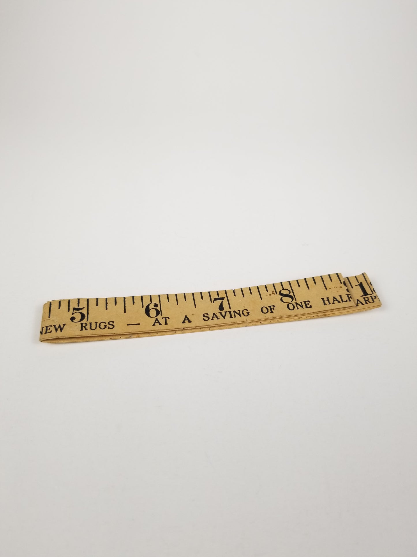 Collectible Advertising Measuring Sewist Tailor Soft tape ruler body hat Ephemera Notions Sewing