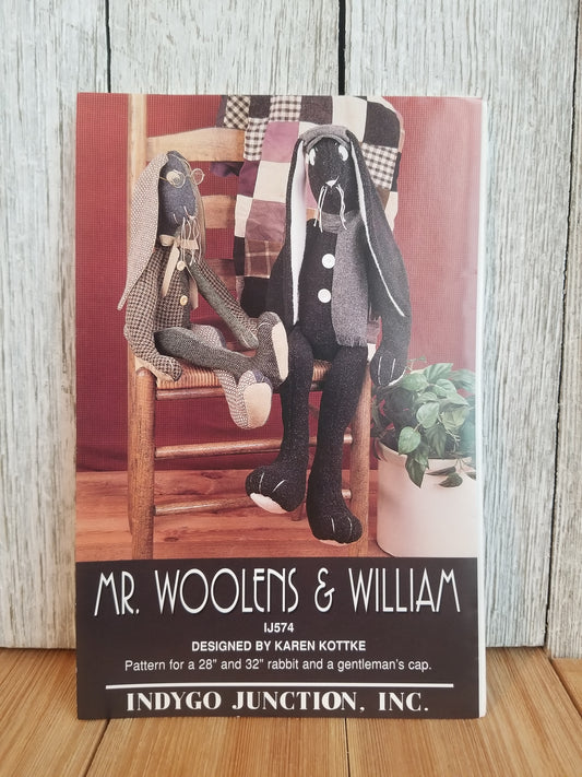 Mr. Wollens and Willam 28" and 32" Rabbit Pattern IJ574 Indygo Junction Inc UNCUT FF
