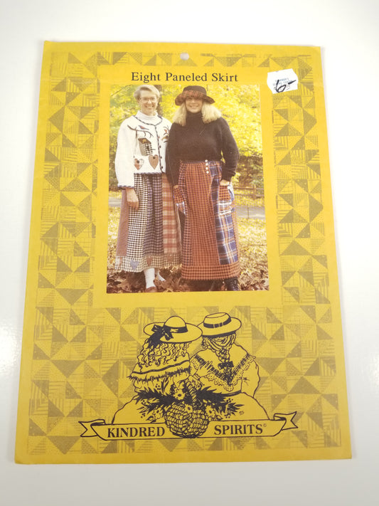 Eight Paneled Skirt Sewing Pattern one size kindred spirits