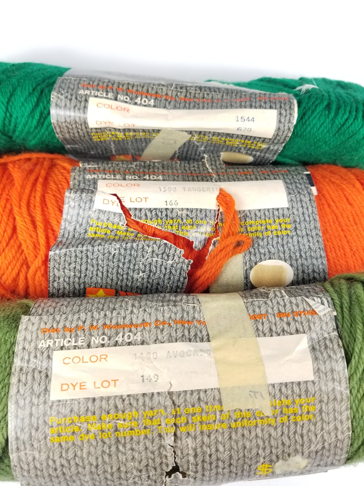 Woolworth vintage knitting yarn