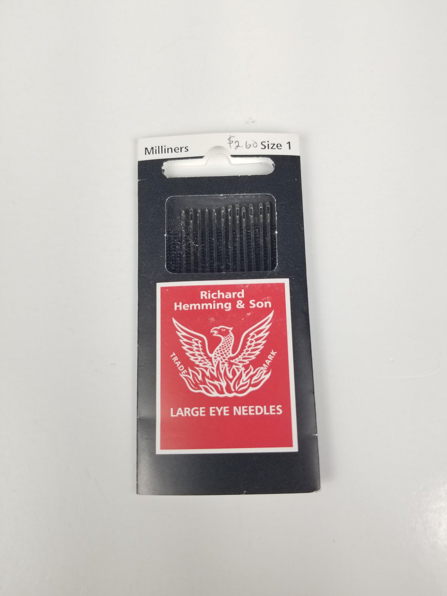 Richard Hemming and Son Large Eye Needles Hand Sewing (U Pick size/qty)