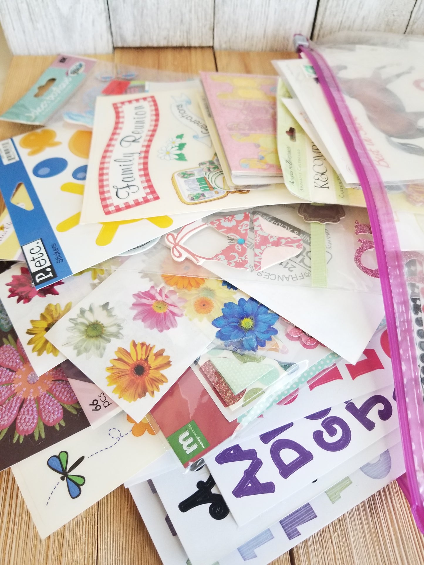 4 Pounds of Stickers Huge Lot Animal, Baby, Alphabet, Scrapbook