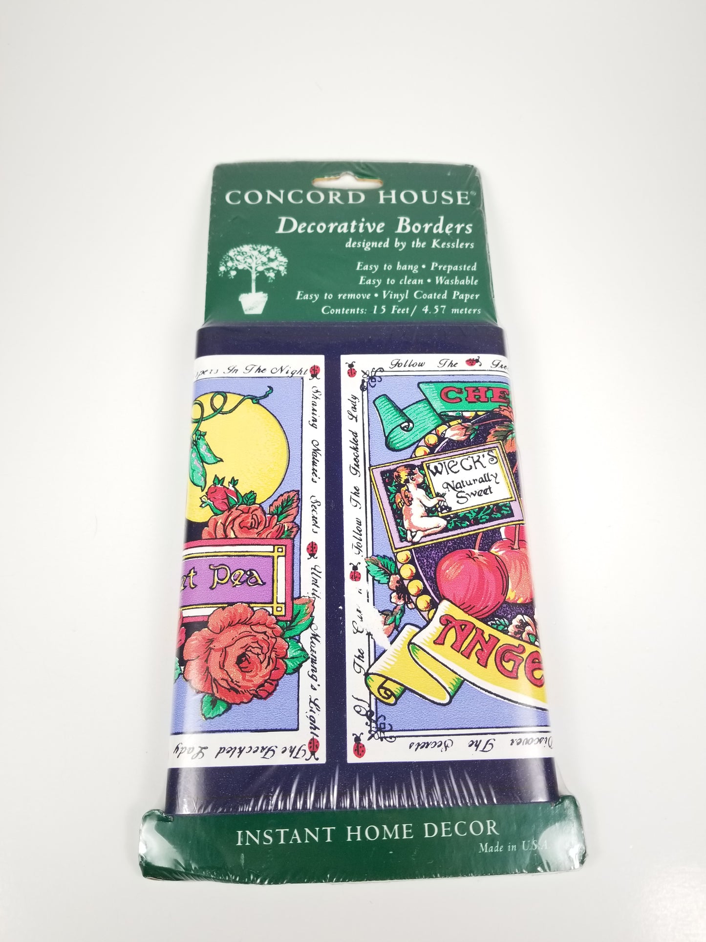 Concord House Decorative Borders Secrets of the Garden 15 feet scrapbooking wallpaper