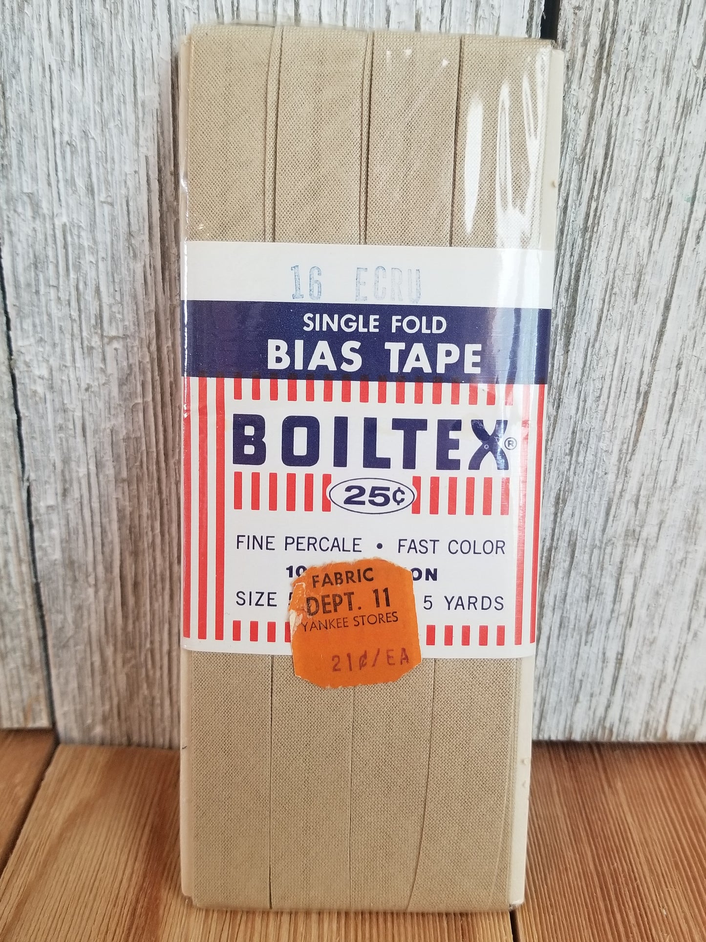 Vintage Single Fold Bias Tape Wright's Boiltex, J&P Coats, Talon, Warren (Pick Your Color)