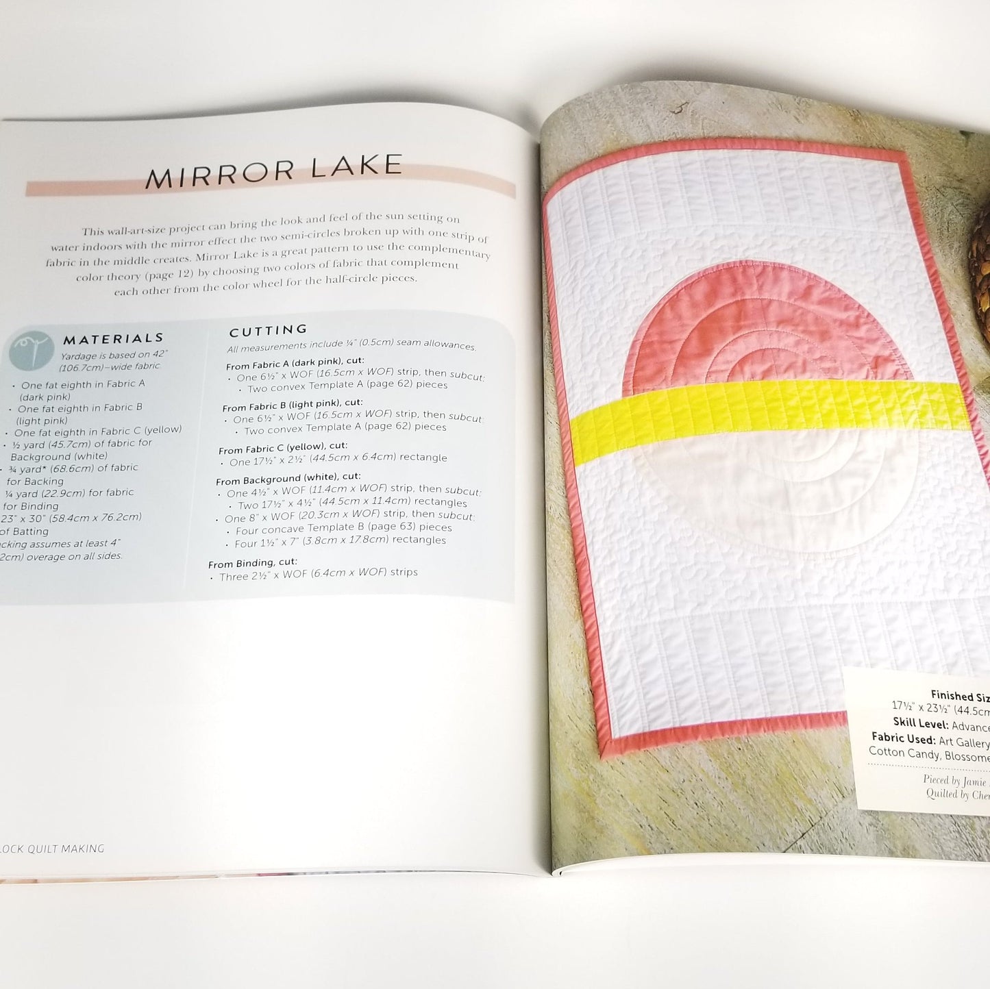 Color Block Quilt Making Elizabeth Chappell book