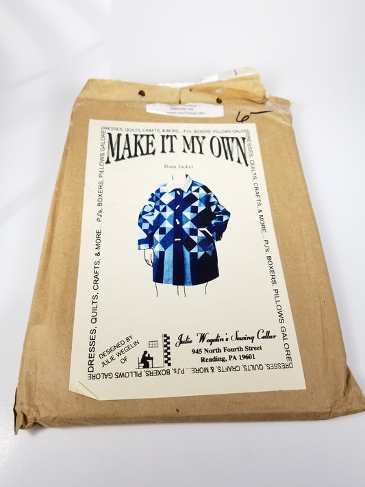 Make it My Own Quilted Ohio Star block Barn Jacket patchwork by Julie Wegelin uncut sewing pattern