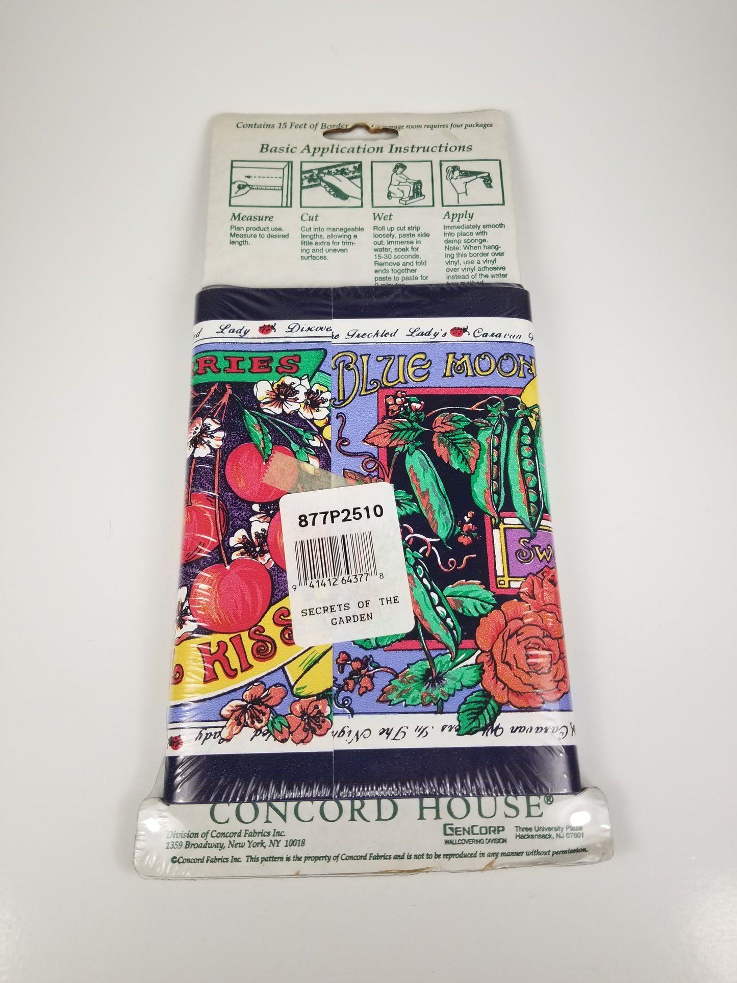 Concord House Decorative Borders Secrets of the Garden 15 feet scrapbooking wallpaper