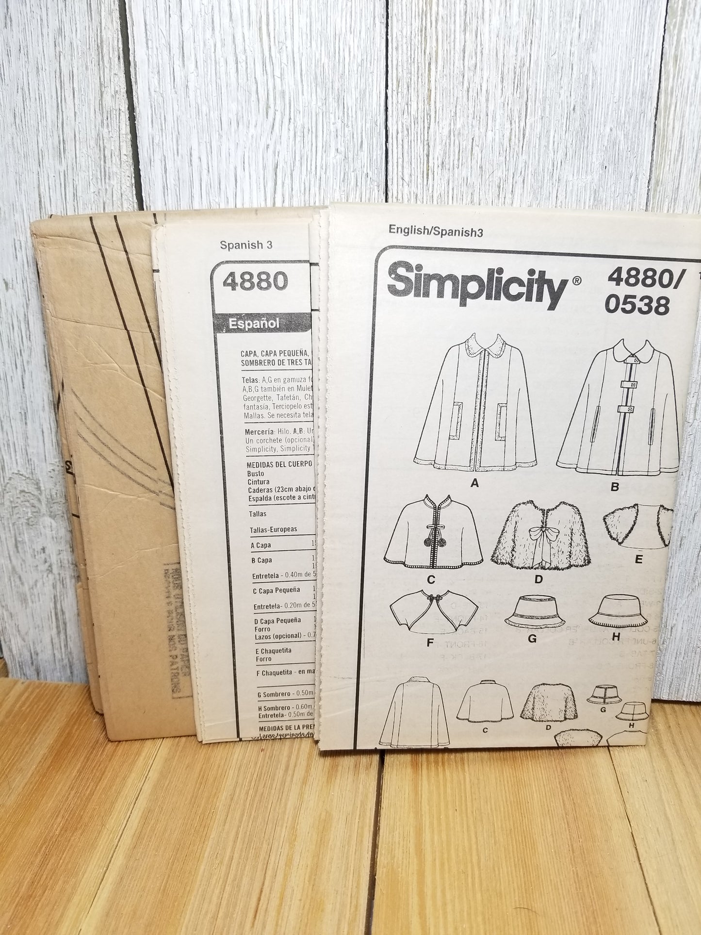 Simplicity 4880 0538 Sewing Pattern Evening Capes Capelets Shrugs Size XS S M Uncut FF
