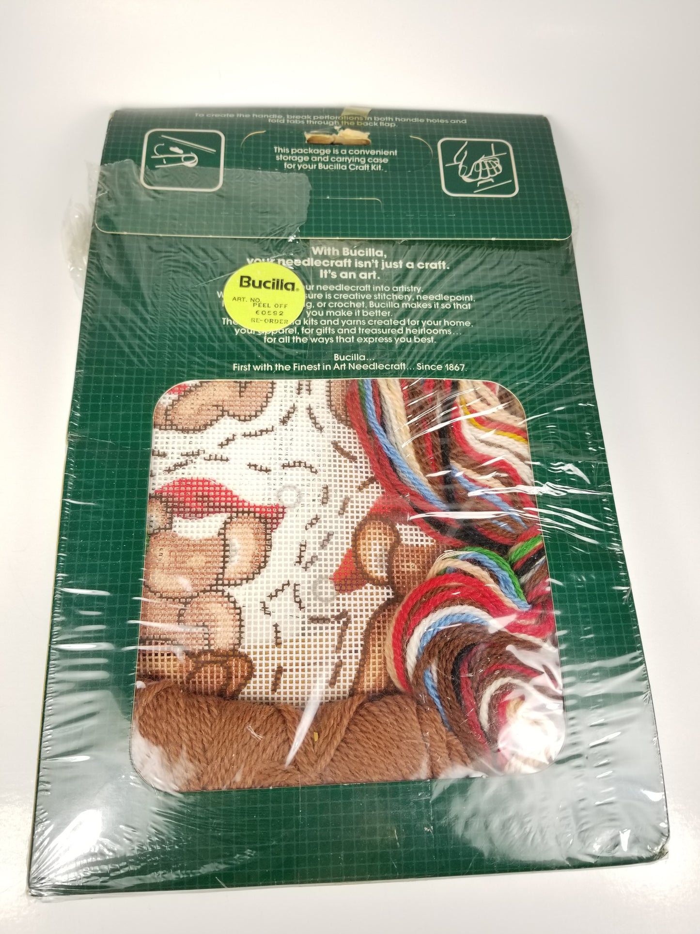 NOS Bucilla Christmas Ornaments Needlepoint Koala Bears 60592