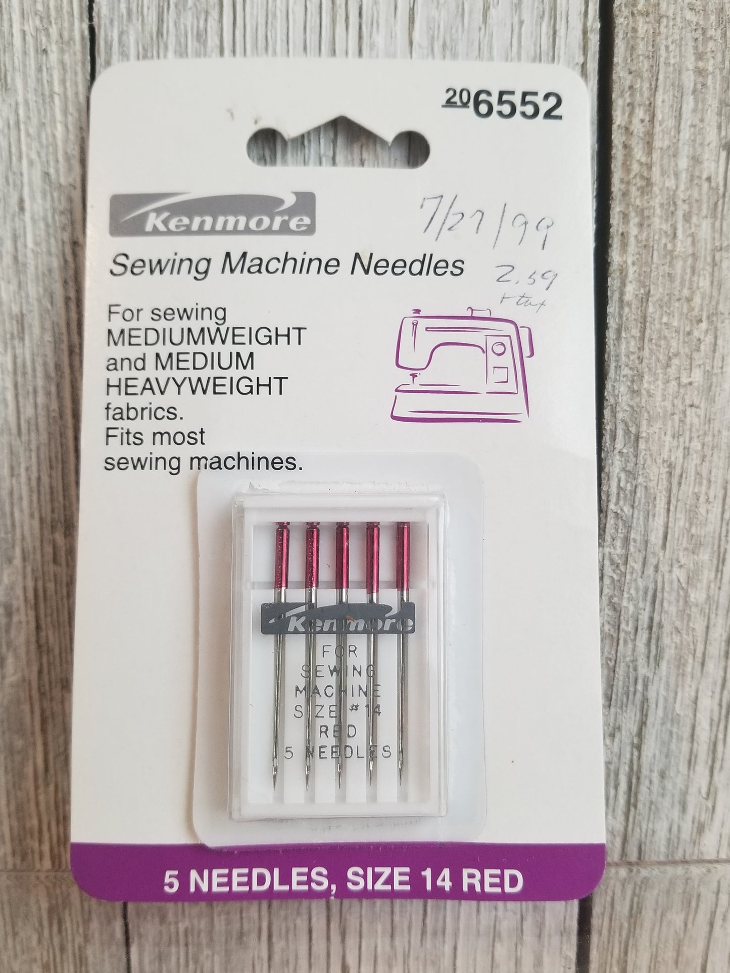 Kenmore Sewing Machine Needles (U PICK Size and Quantity)