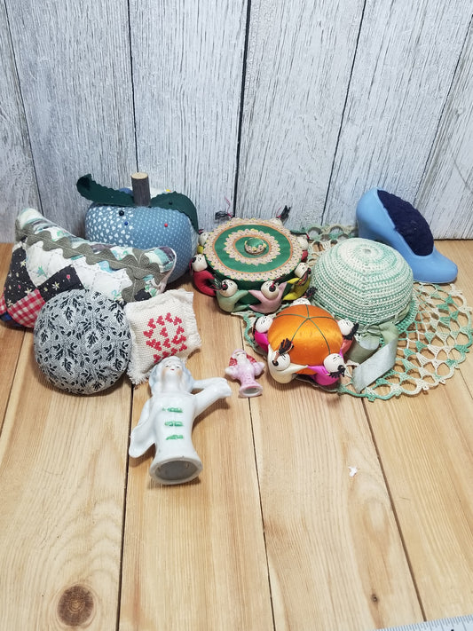 Vintage Quirky One of a Kind Pin Cushions Pattern Weights (U PIC)