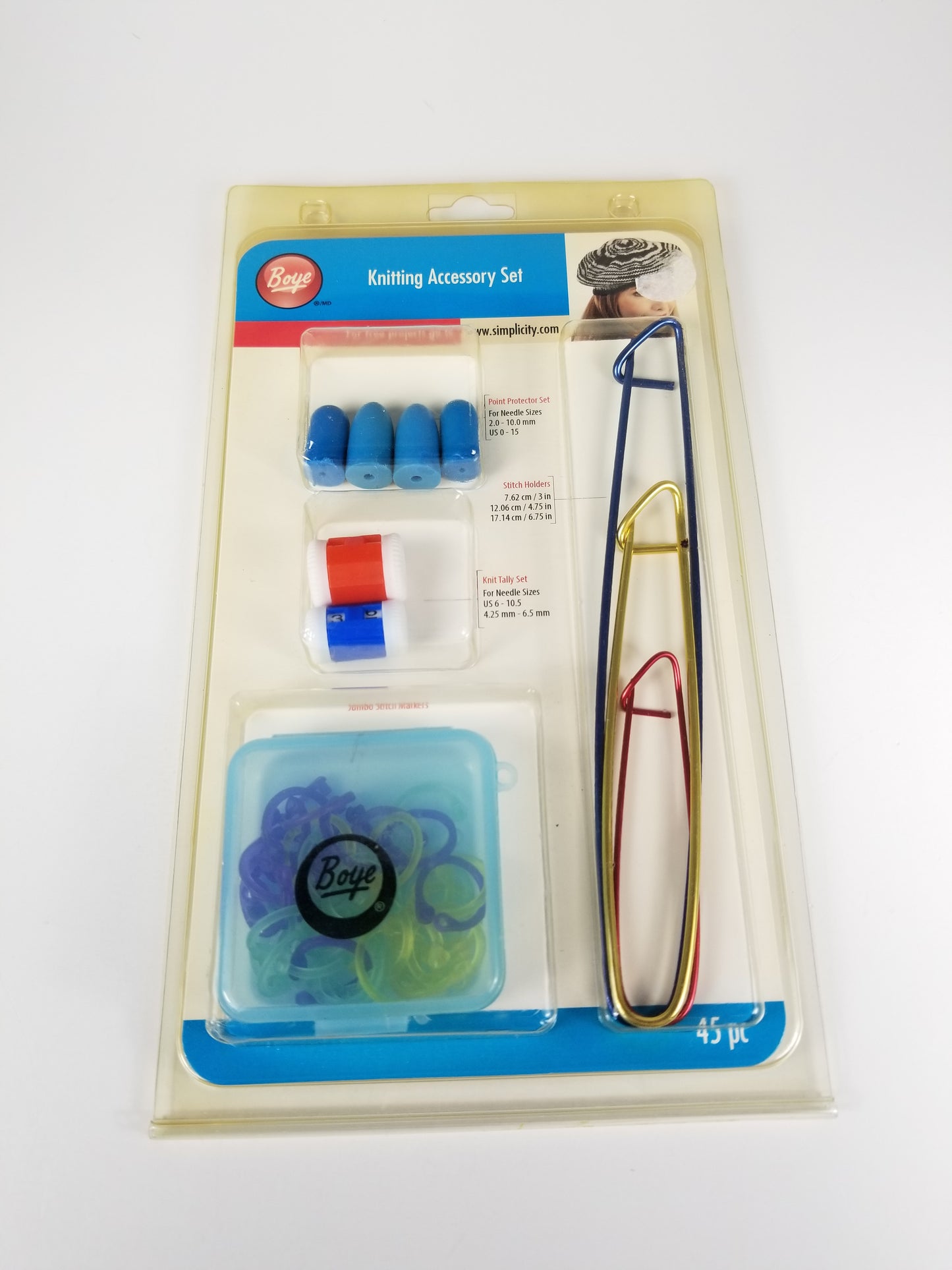 Boye Knitting Accessory Set 45pc  total - new