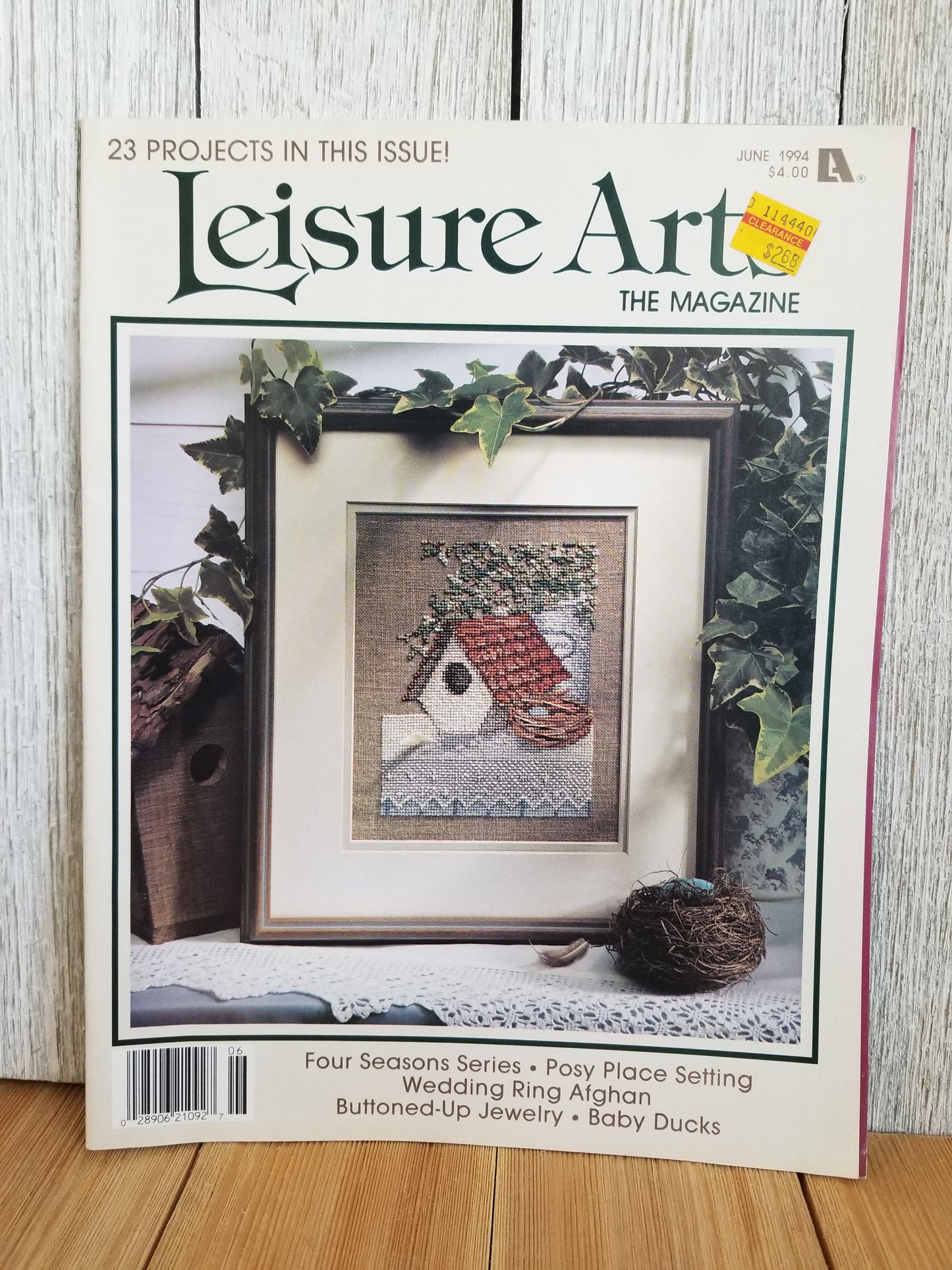 Leisure Arts Magazine Cross Stitch Pattern Choose Your Book