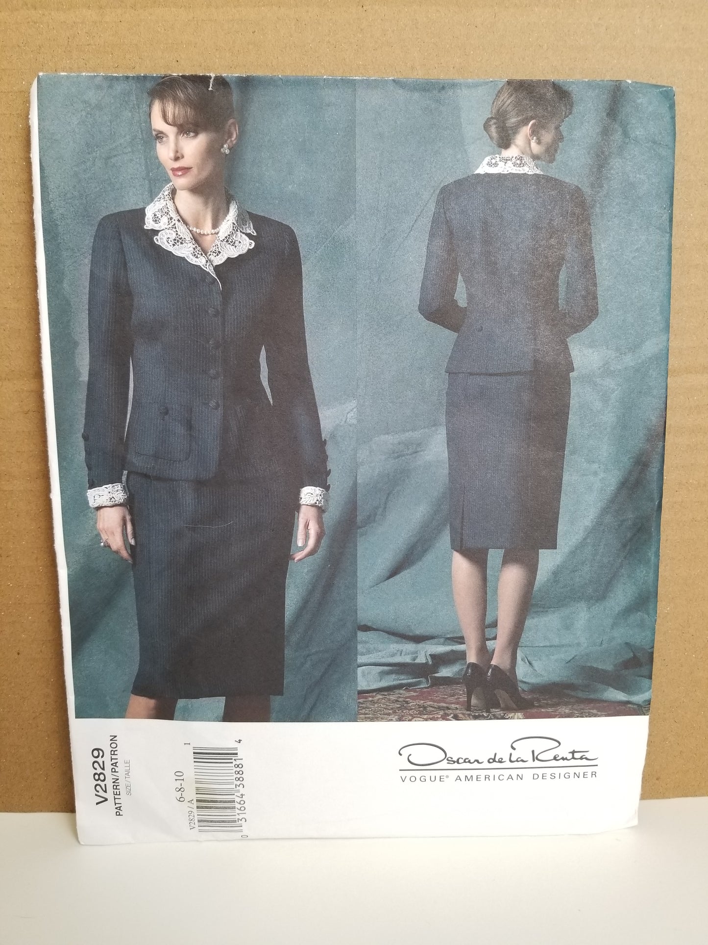 Vogue V2829 Misses Petite Jacket and Skirt Size 6-10 Pattern Uncut FF
