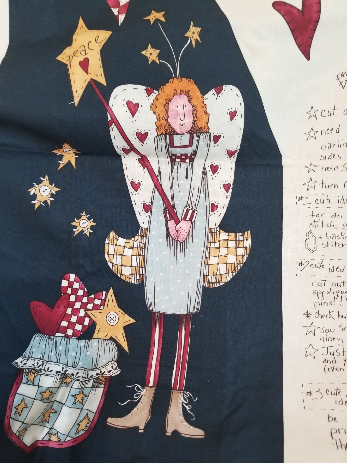 Alma Lynne AIN'T IT FUN TO BE HOMESPUN? Vest Fabric Panel UNCUT