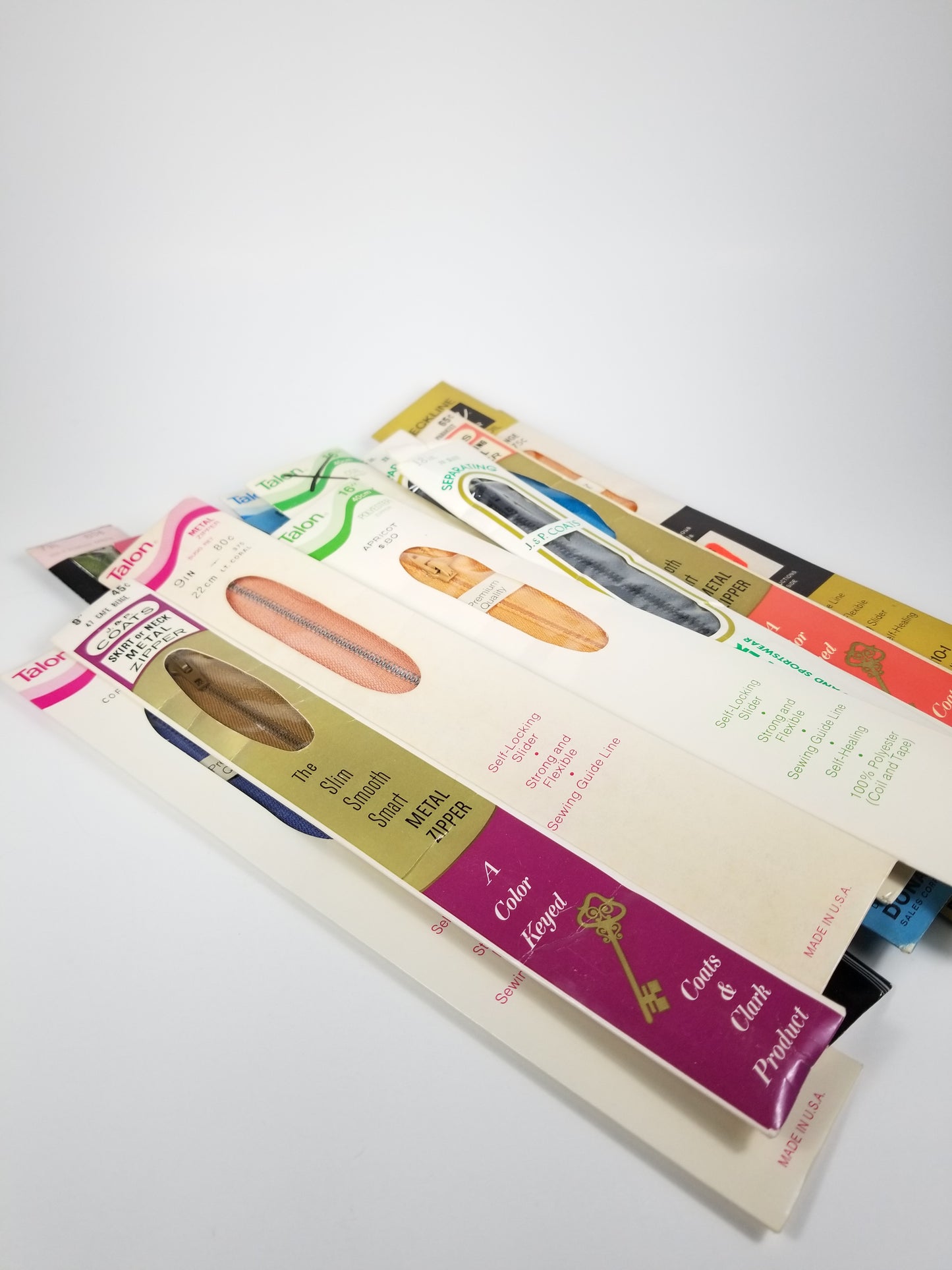 NOS Vintage Zippers (U PICK COLOR, LENGTH, TYPE) Talon Coats Clark