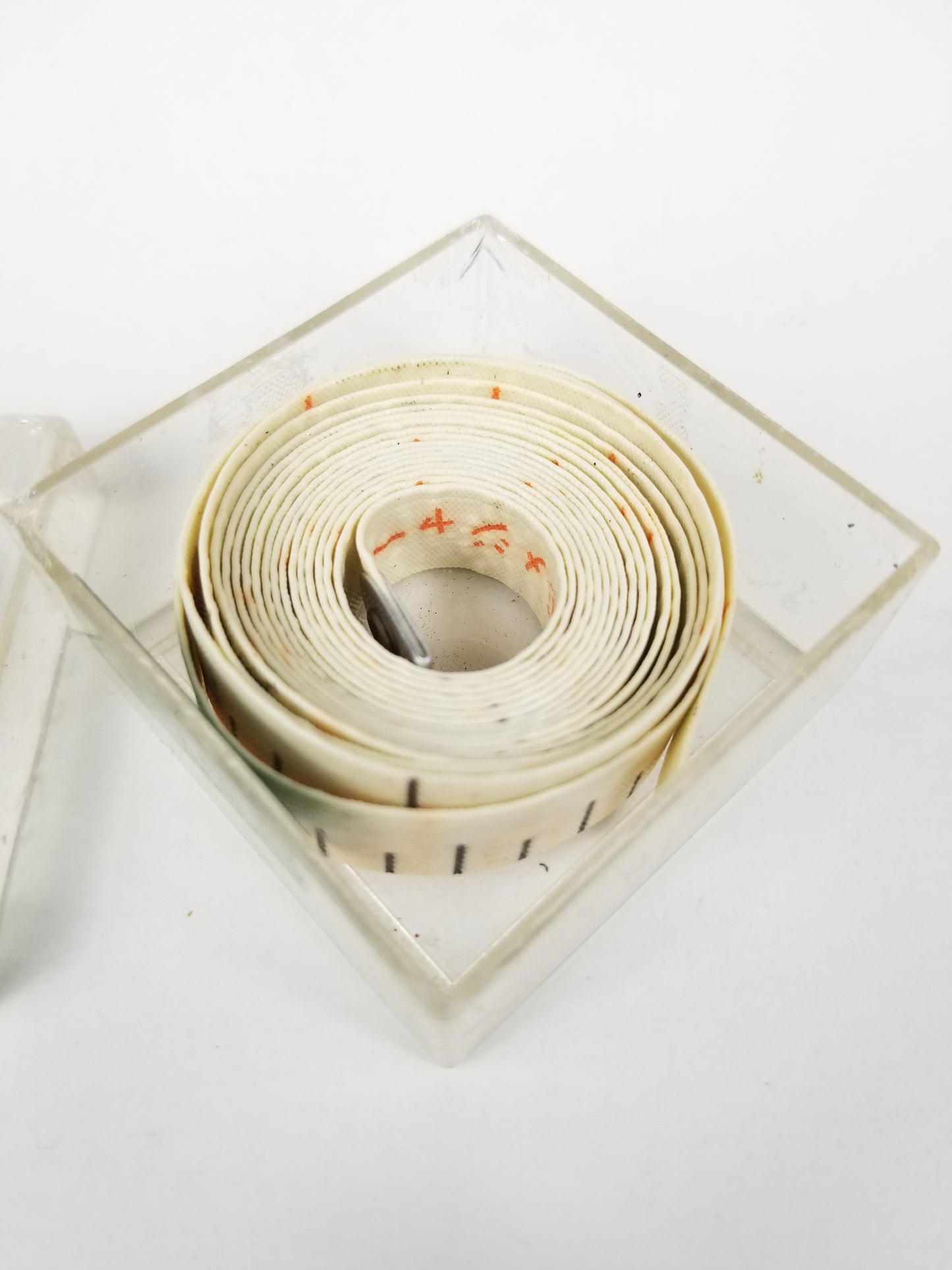 Collectible Advertising Measuring Sewist Tailor Soft tape ruler body hat Ephemera Notions Sewing