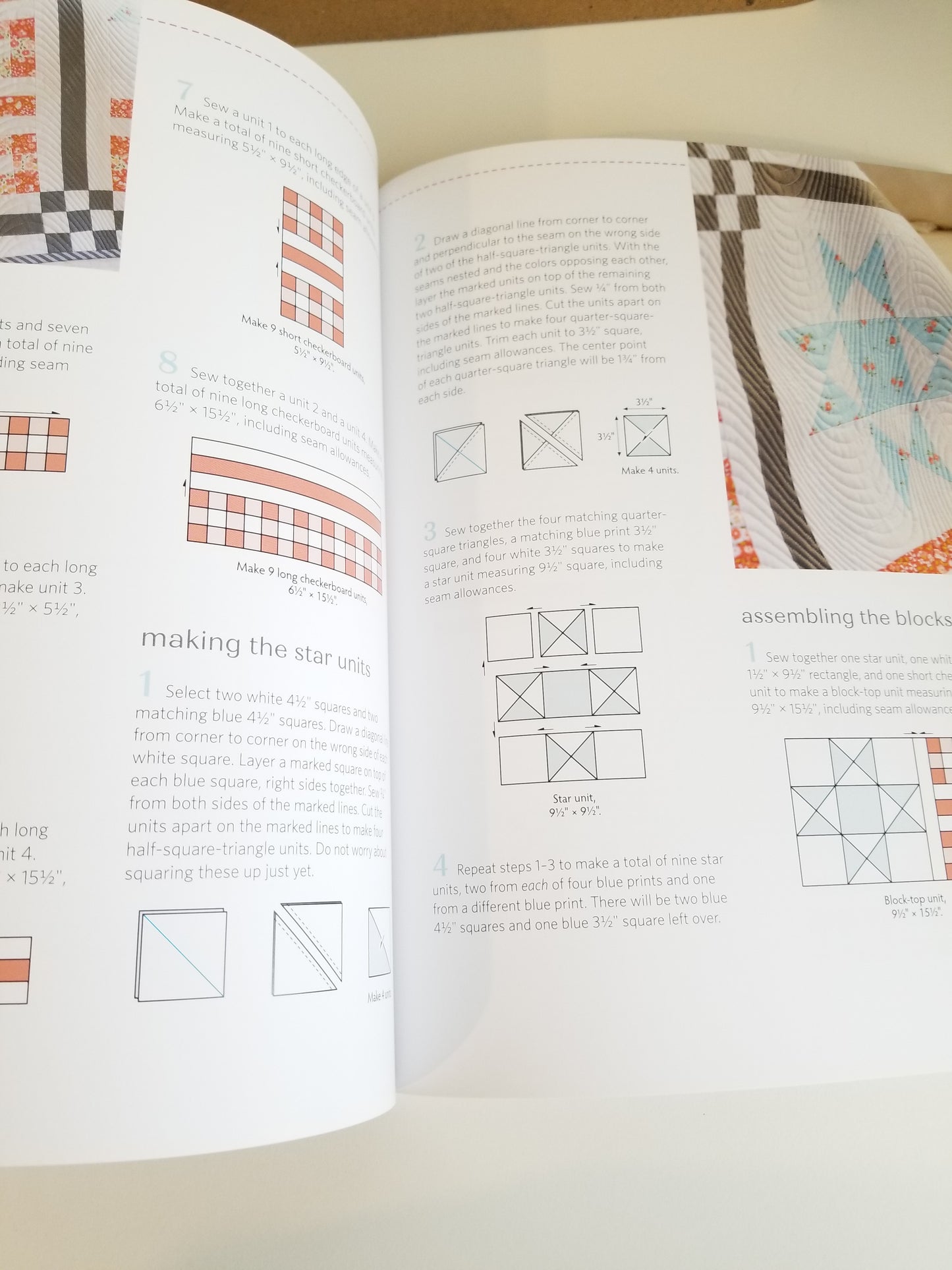 Checks Mix Quilt by Corey Yoder Paper Piecing Book