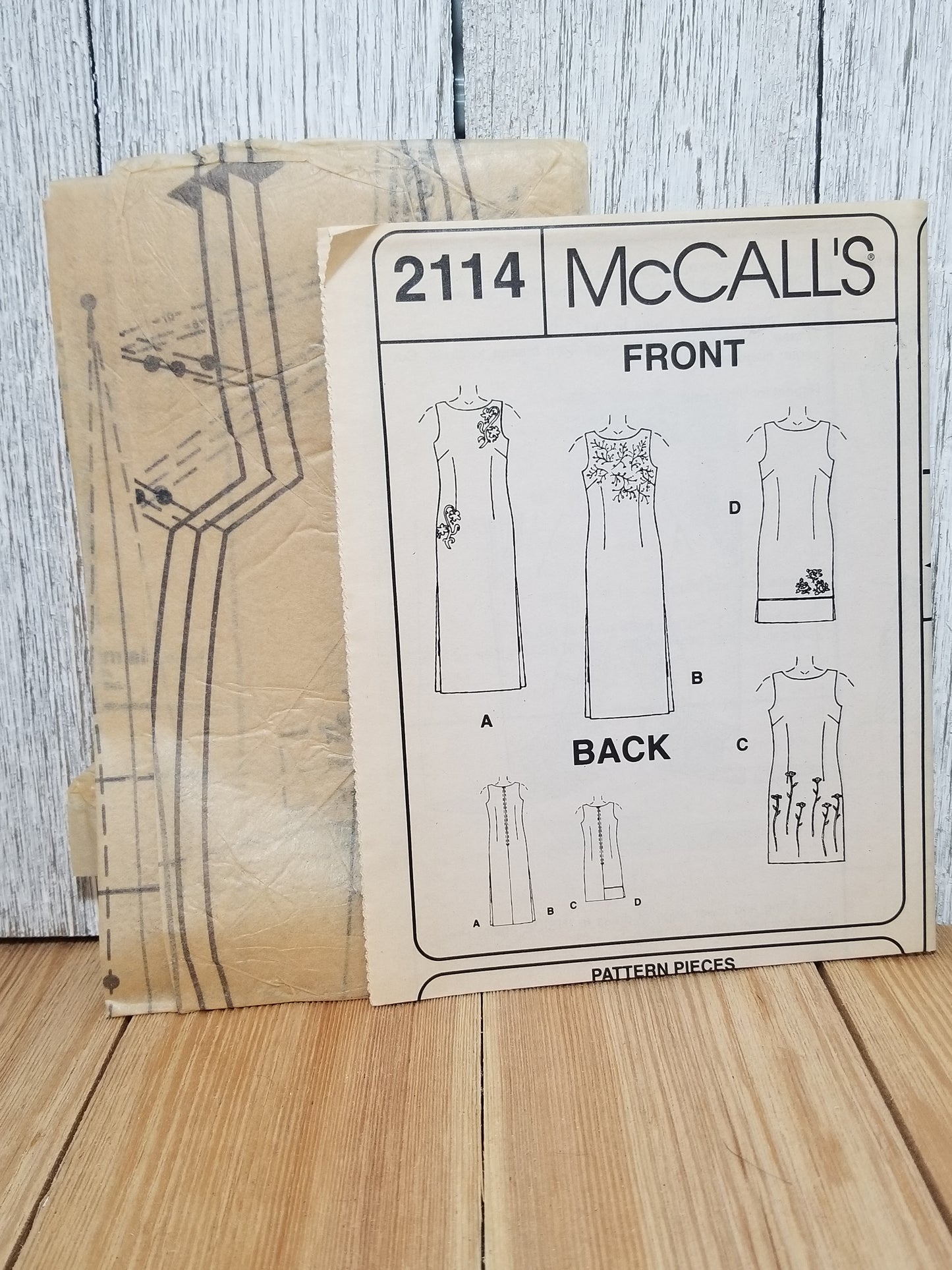 McCall's 2114 Misses Lined Dress Size 6-10 Uncut FF Sewing Pattern Petit-able