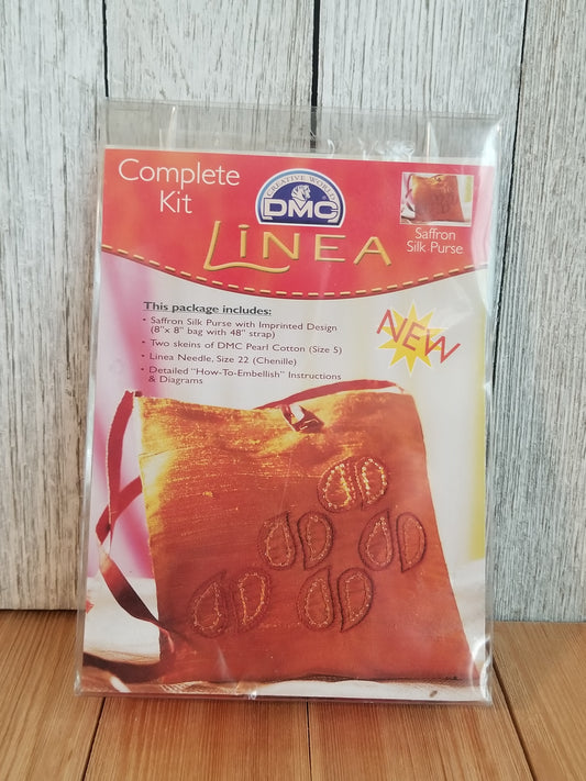 DMC Linea Saffron Silk Purse Complete Kit