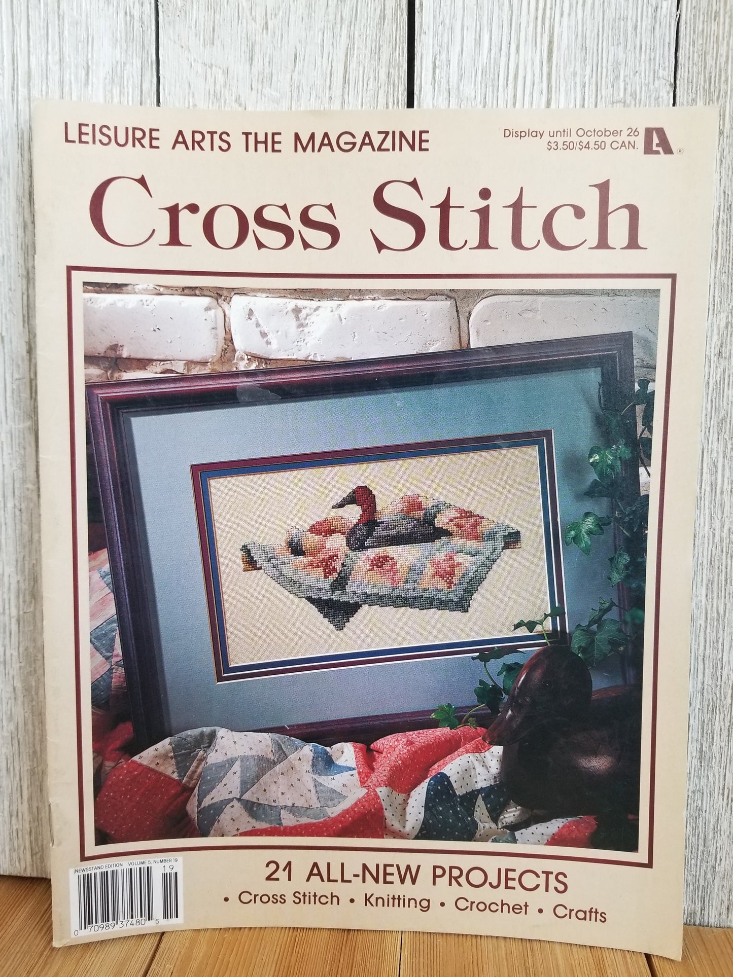 Leisure Arts Magazine Cross Stitch Pattern Choose Your Book