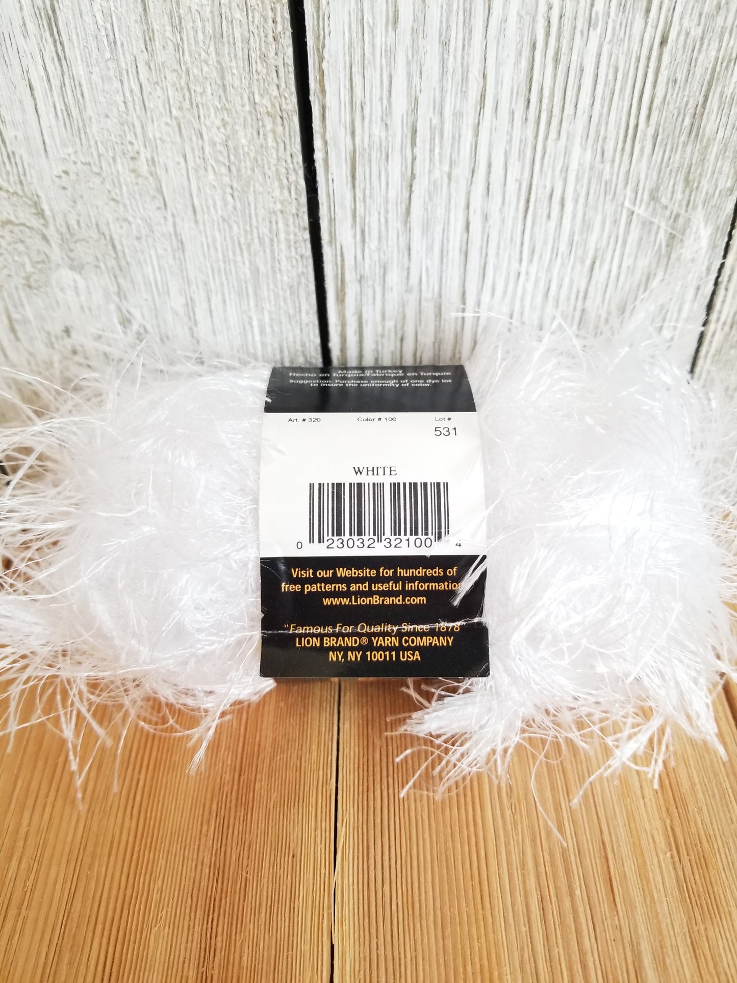 Lion Brand Fun Fur Yarn Full Skein Ivory (Pick Your Color)