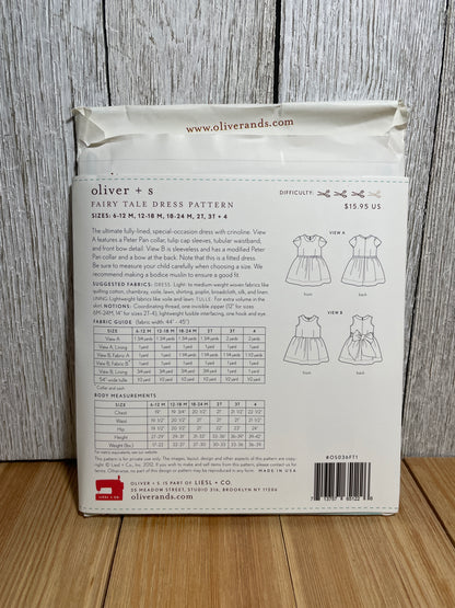 Oliver + S Girls Child Dress and Shorts Physical Pattern (U PIC Pattern) UNCUT FACTORY FOLDED Oliver and S