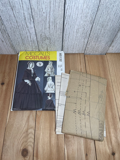 McCall's M5132 Costumes Civil War Gown Bonnet, Jacket, Dress Pattern Size 14-20 UNCUT FF