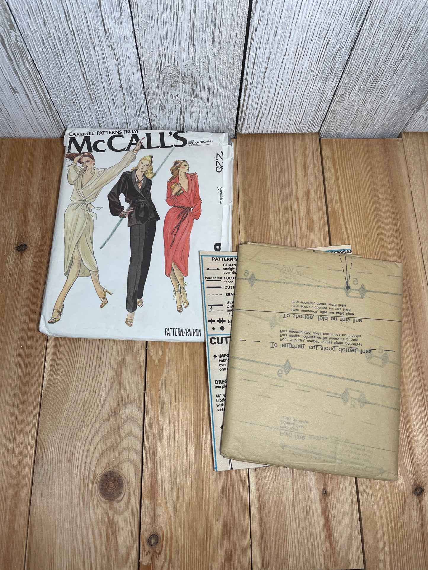 McCall's 6445 Wrap Dress Tunic and Pants Robe Size Medium 14-16 Pattern Uncut FF