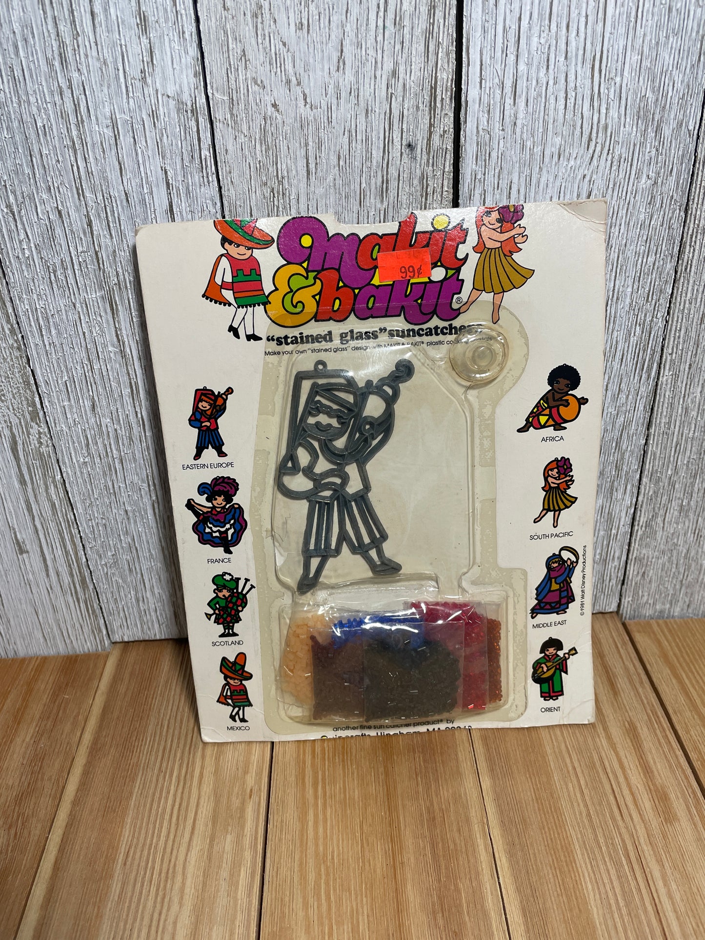 Vtg Makit & Bakit Suncatcher FULL KITS (U Choose Design) Frame and Crystals