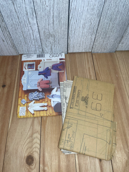 Vogue Craft 9231 Linda Carr 15"-16" Doll Clothes and Lined Carrying Bag Pattern UNCUT FF
