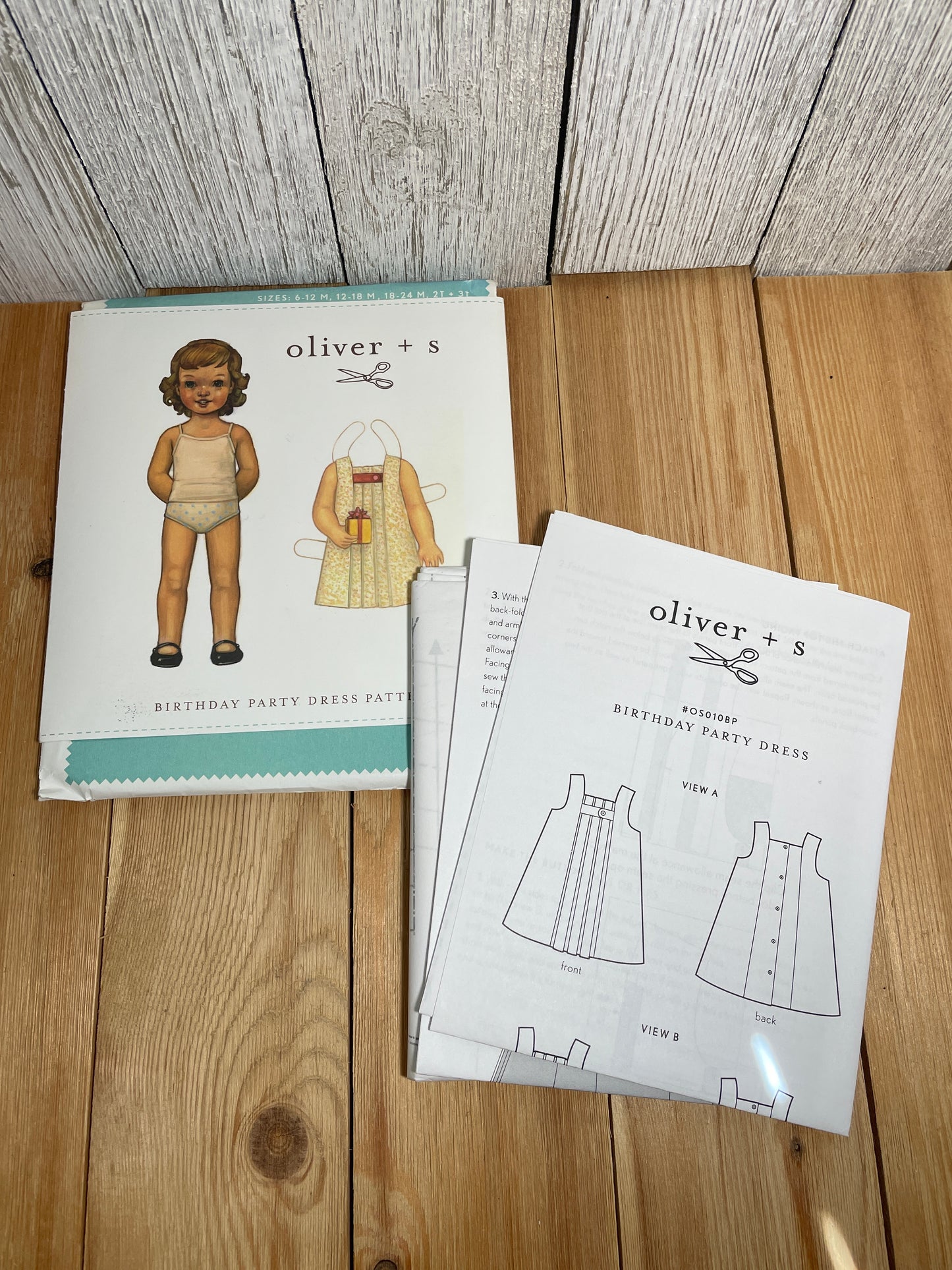 Oliver + S Girls Child Dress and Shorts Physical Pattern (U PIC Pattern) UNCUT FACTORY FOLDED Oliver and S