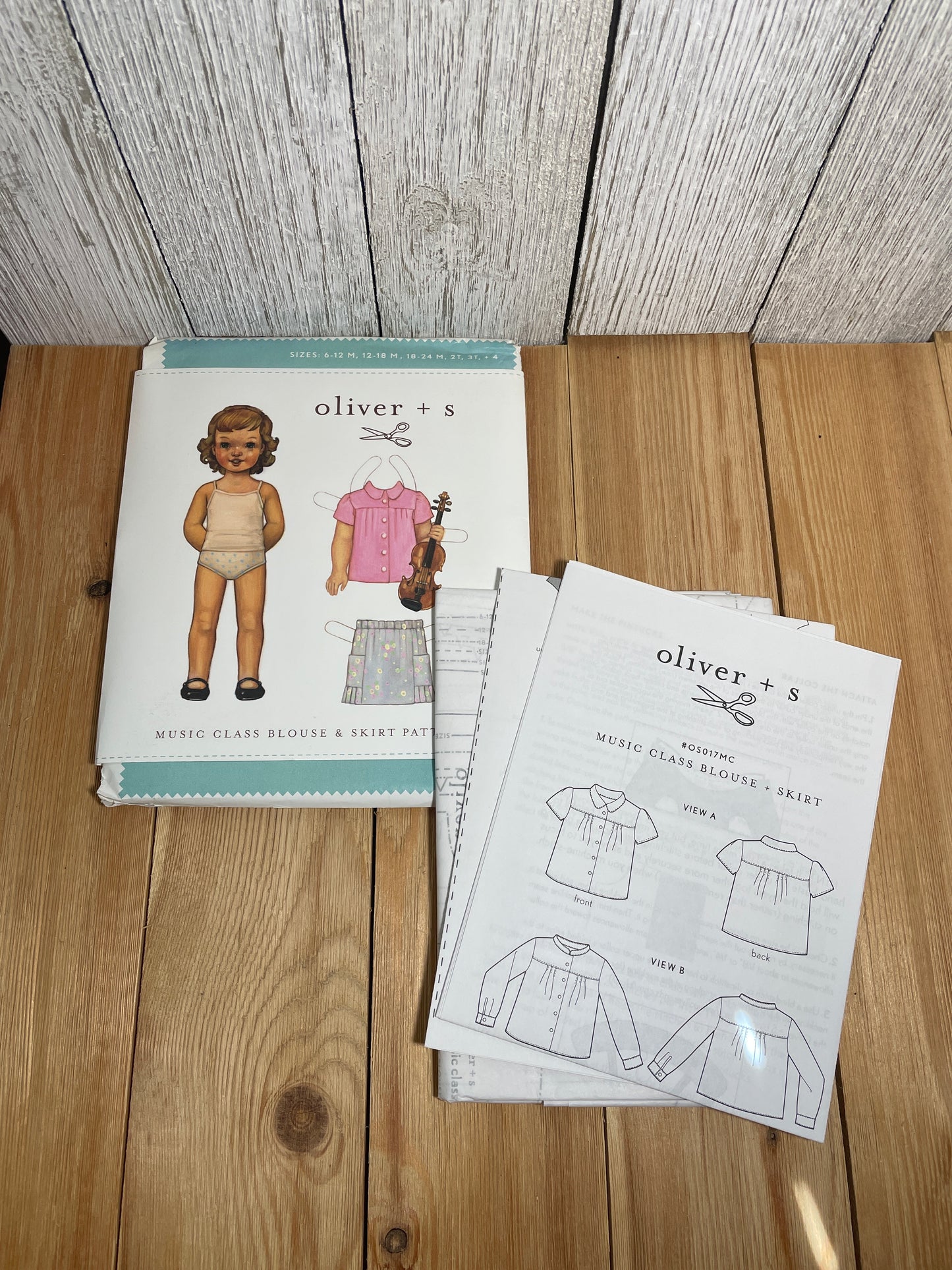 Oliver + S Girls Child Dress and Shorts Physical Pattern (U PIC Pattern) UNCUT FACTORY FOLDED Oliver and S