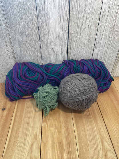 Abandoned Project Granny Square Bundle Huge Yarn Lot Crochet Squares Ready to Make