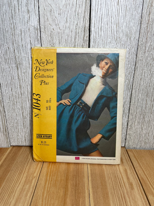 RARE McCall's N/1043 Cropped Jacket Shirt and Skirt Size 10 Pattern Uncut FF